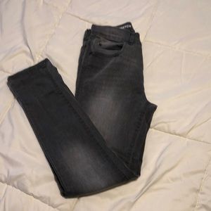 Super skinny gray jeans